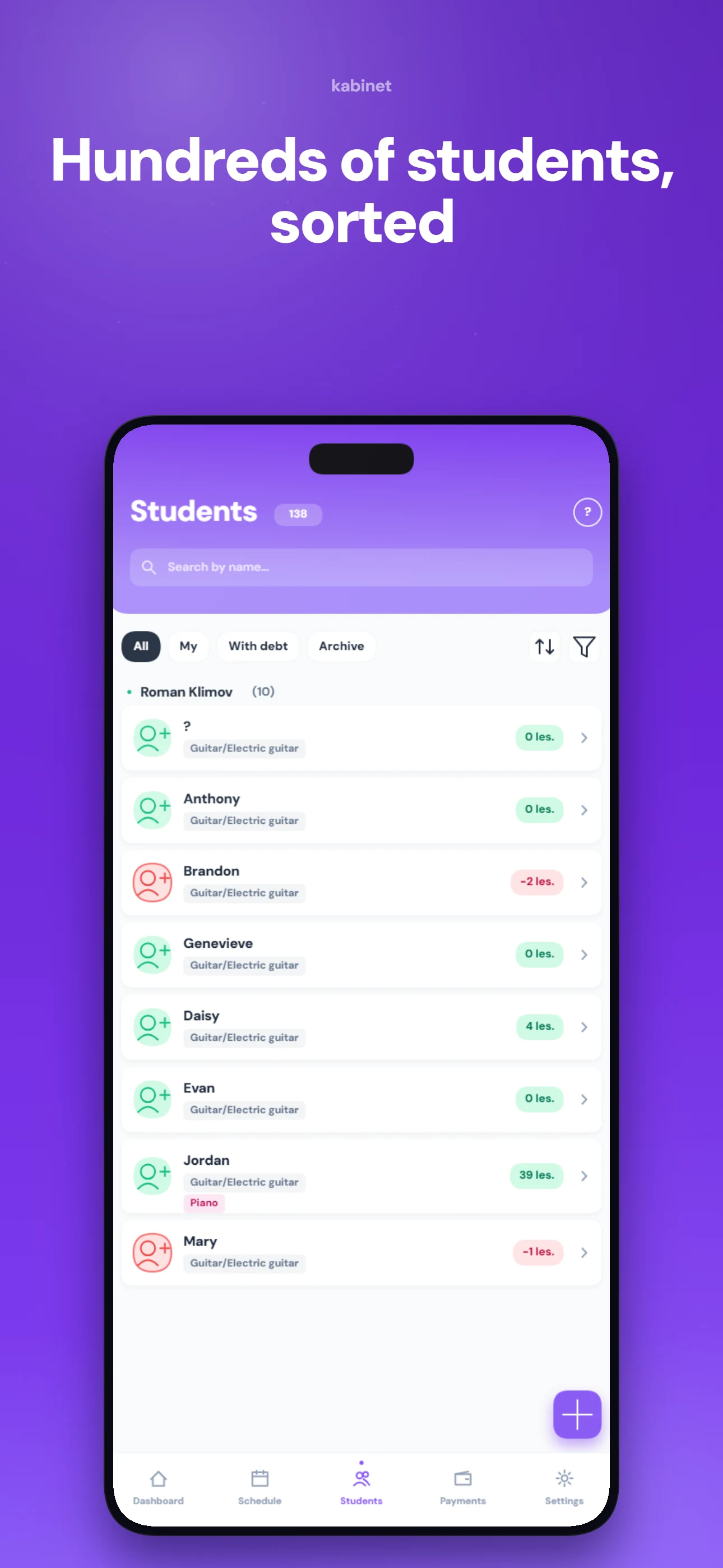 Kabinet — Studio Scheduler screenshot