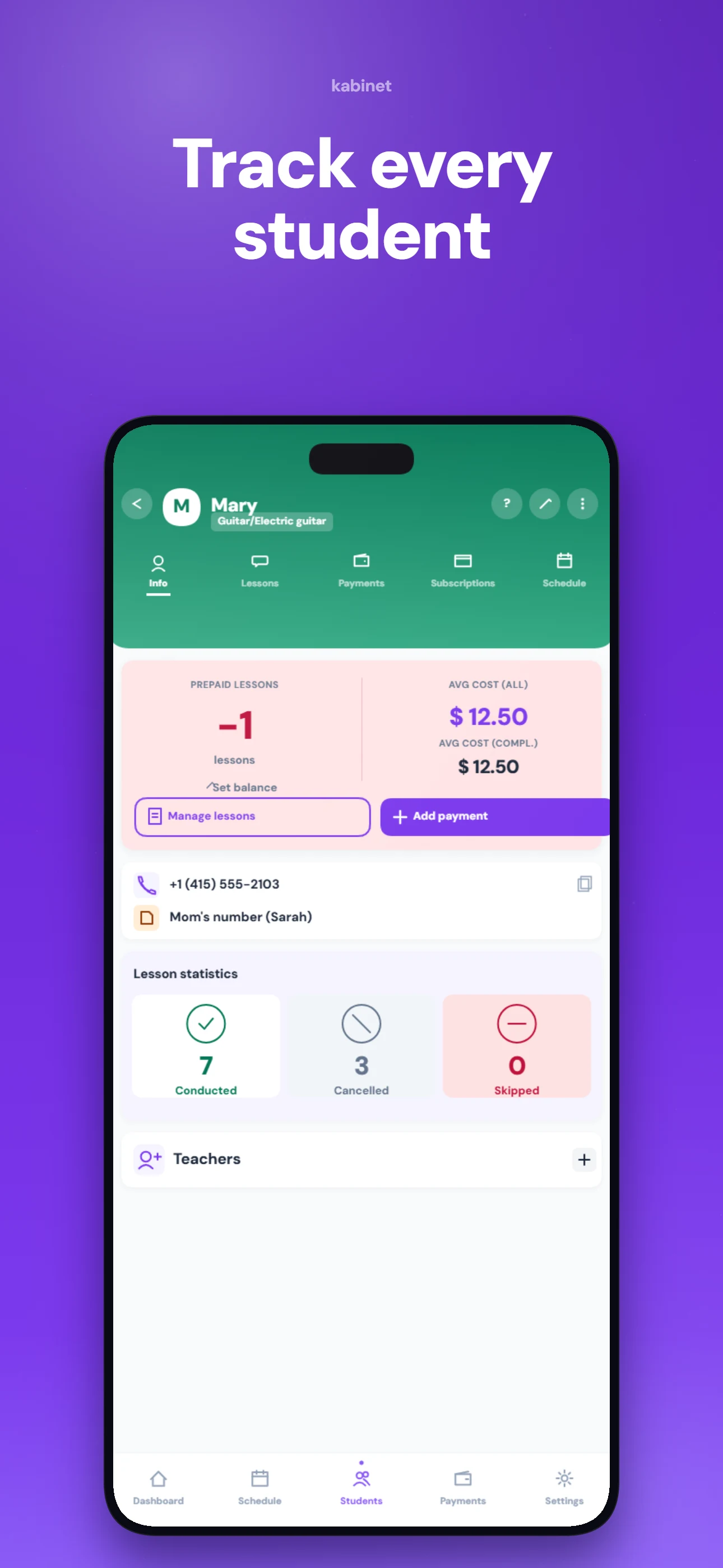 Kabinet — Studio Scheduler screenshot