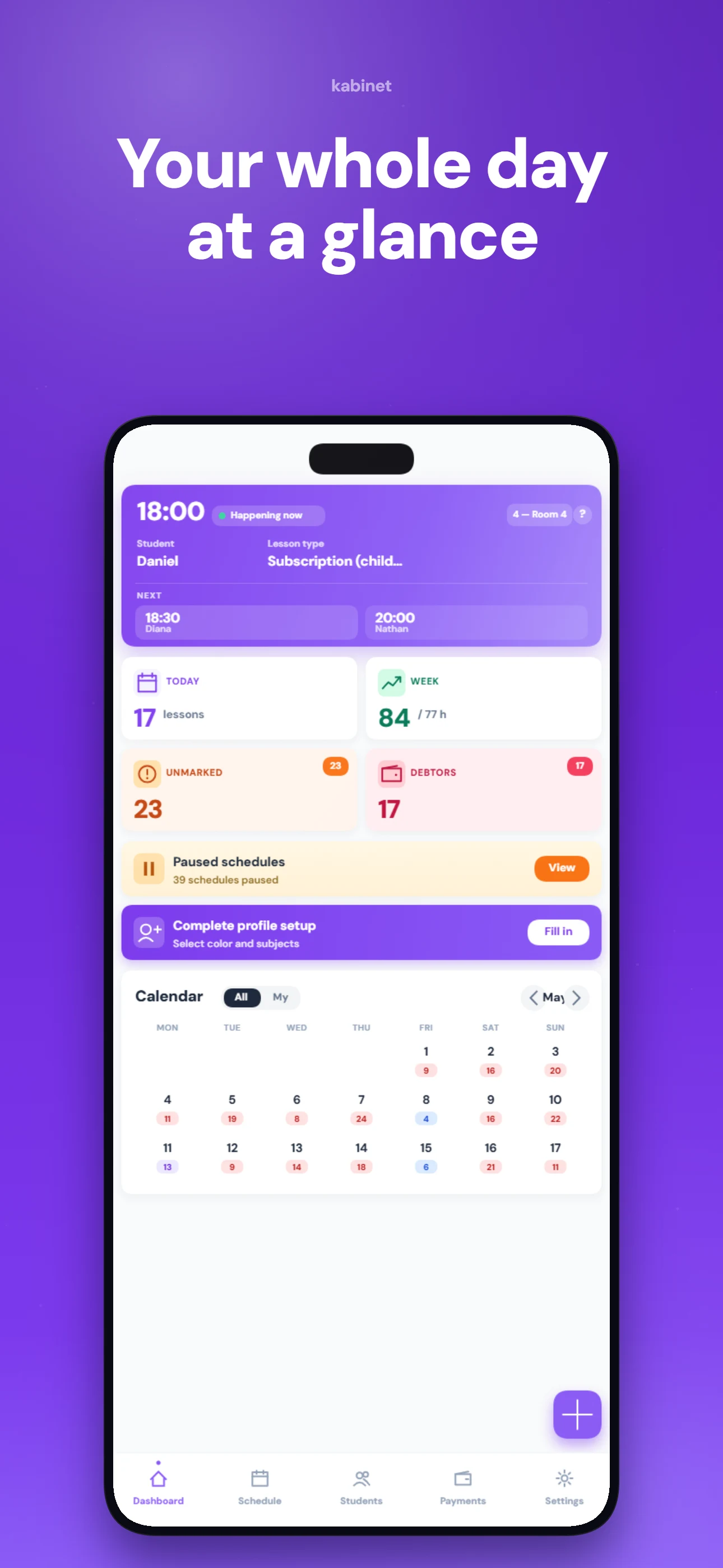 Kabinet — Studio Scheduler screenshot